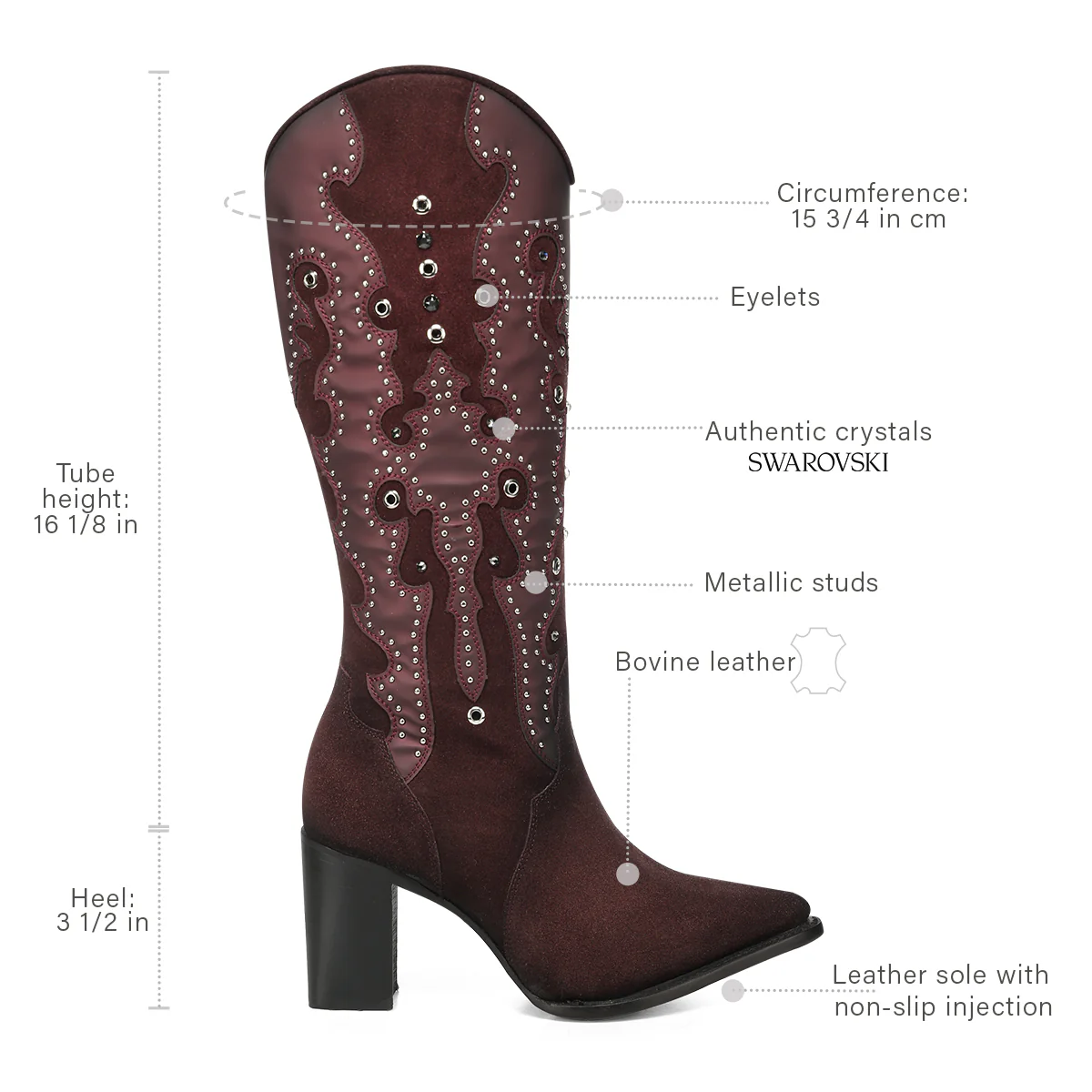 Women Cuadra Cowhide Boot CC358 - Image 7