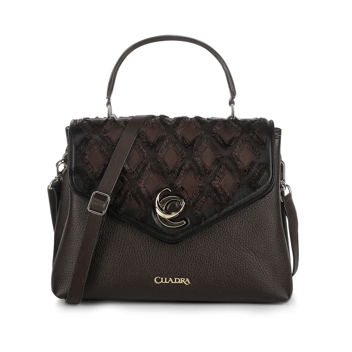 Women Cuadra Cowhide Handbag DU820-BG