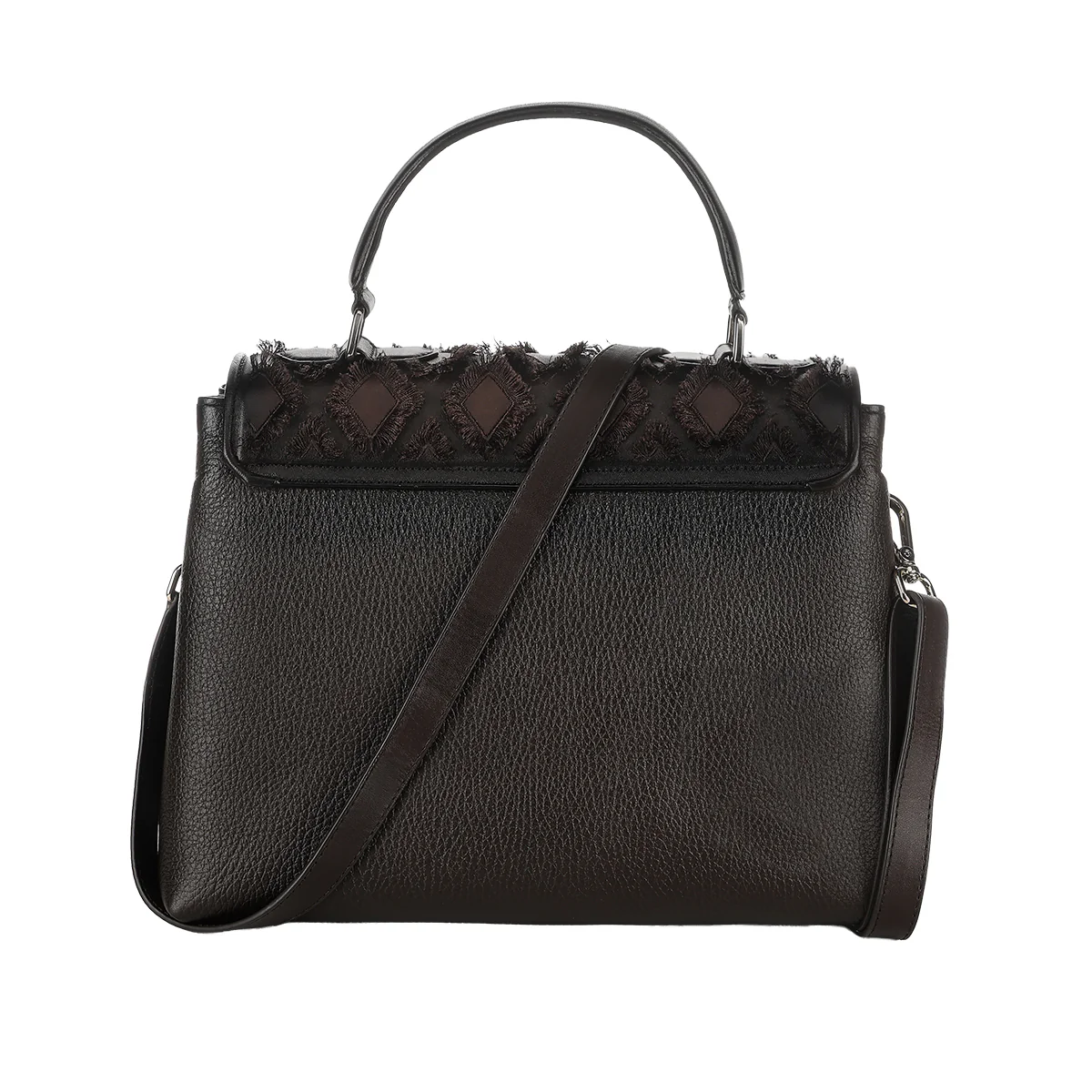Women Cuadra Cowhide Handbag DU820-BG - Image 4
