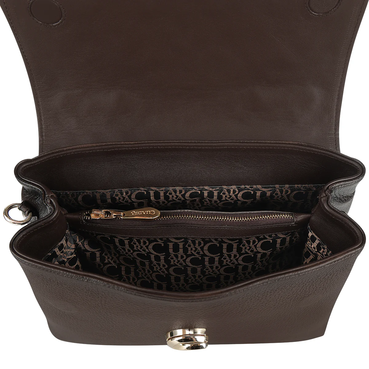 Women Cuadra Cowhide Handbag DU820-BG - Image 6