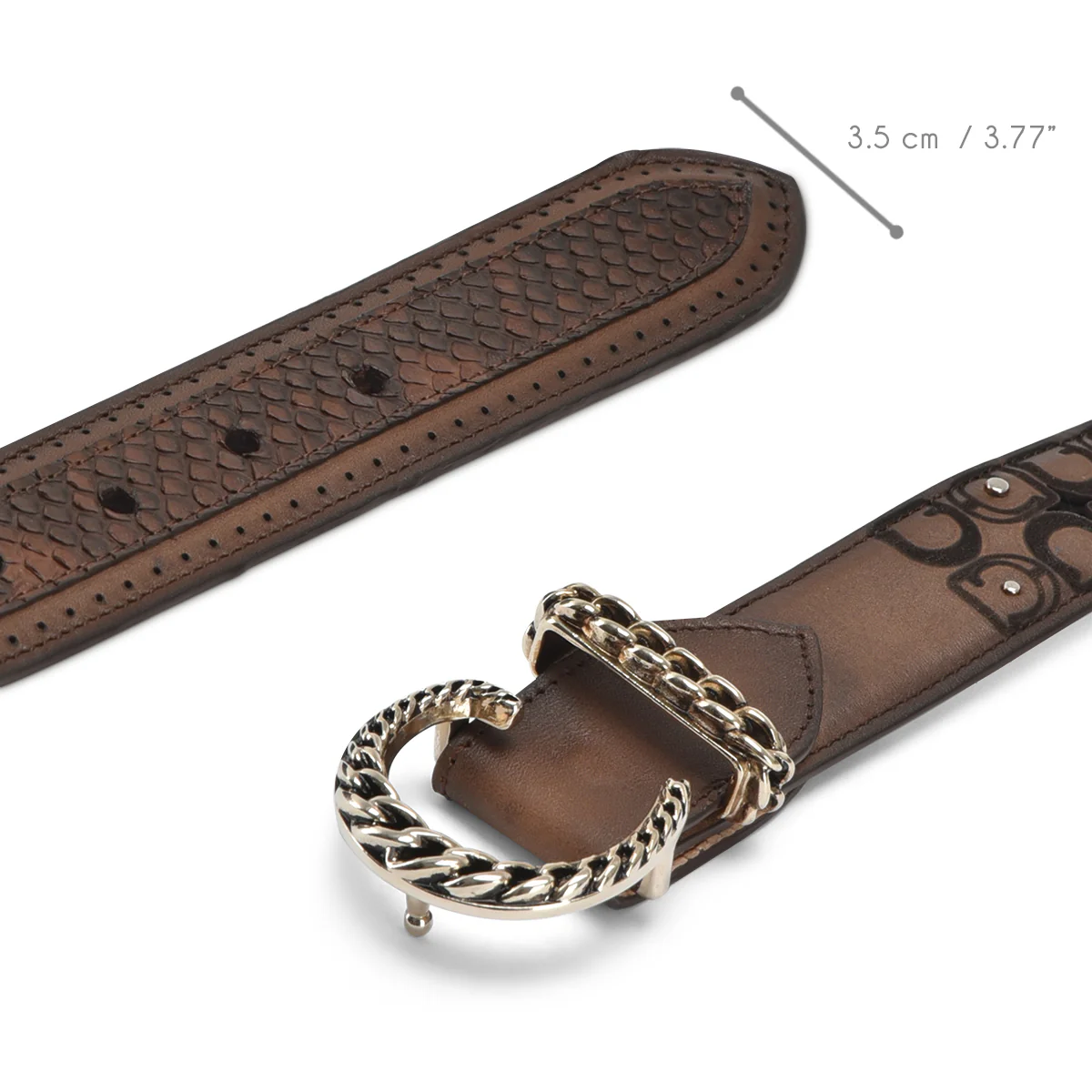 Women Cuadra Python Belt BC329 - Image 4