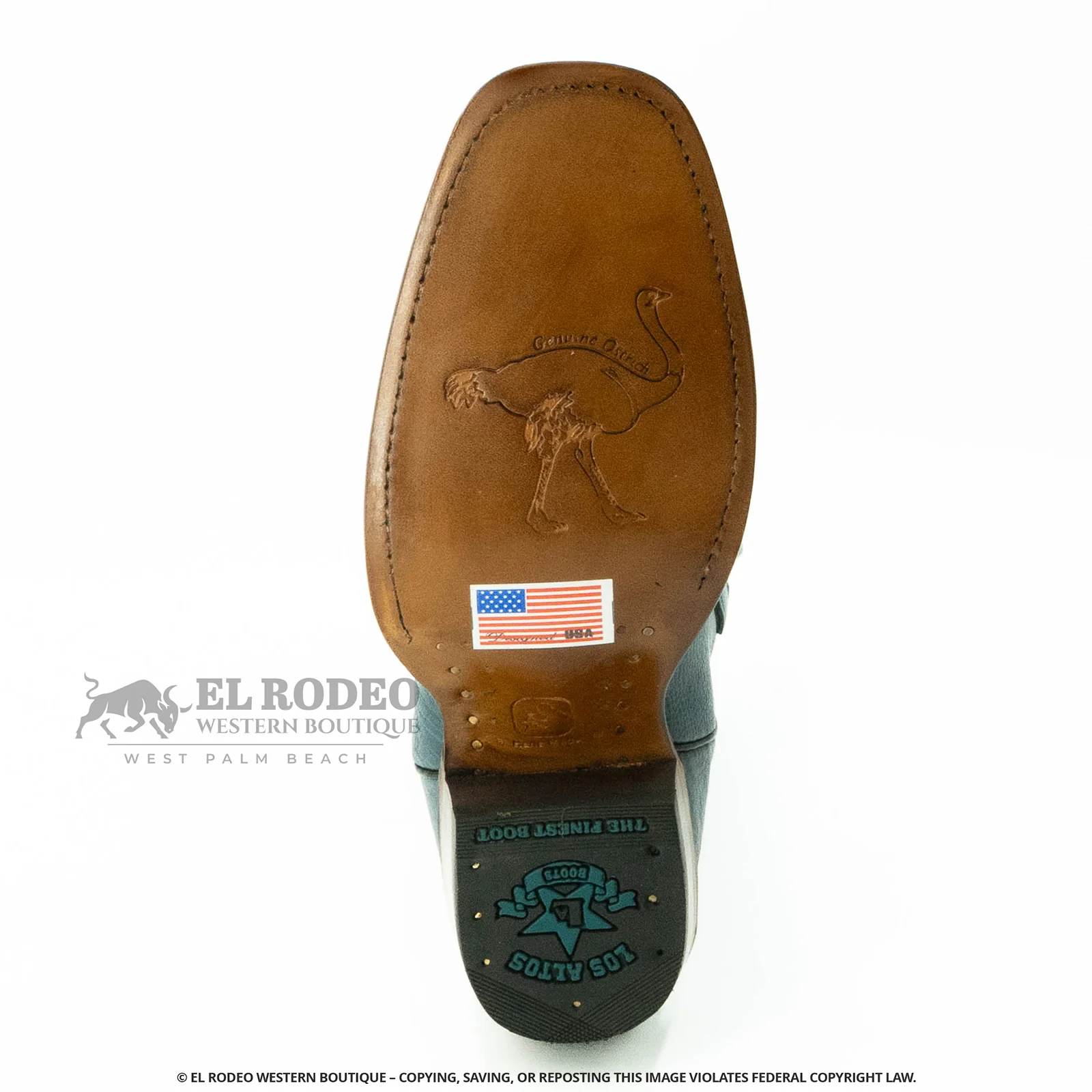 Women Los Altos Smooth Ostrich Boot H39N9714 - Image 7