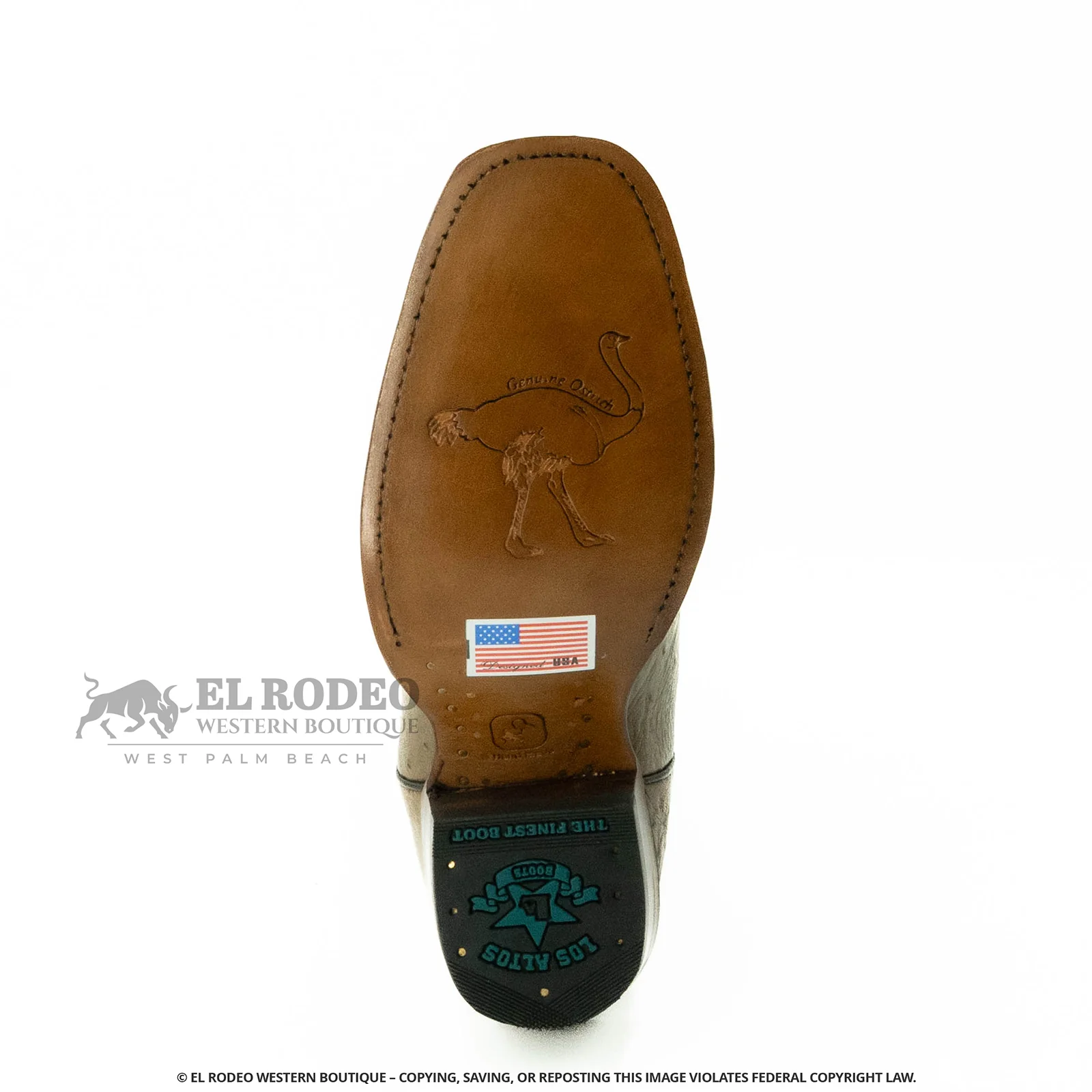 Women Los Altos Smooth Ostrich Boot H39N9765 - Image 7