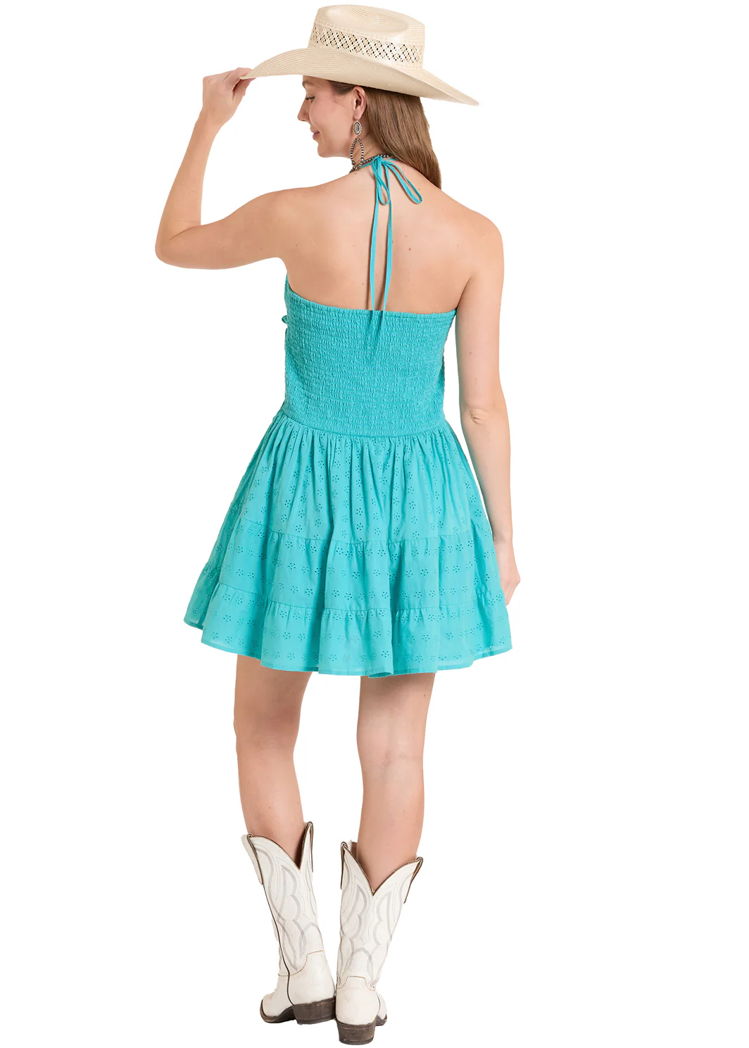 Women Rock&Roll Mini Dress Peacock BWD0R08106 - Image 3