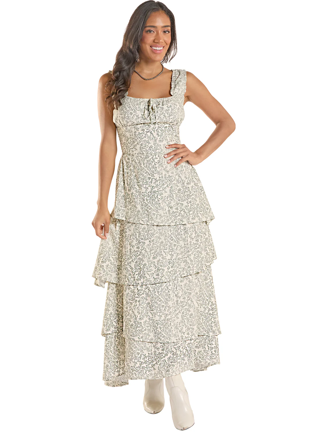 Women Rock&Roll Tiered Dress BWD0R08774 - Image 4