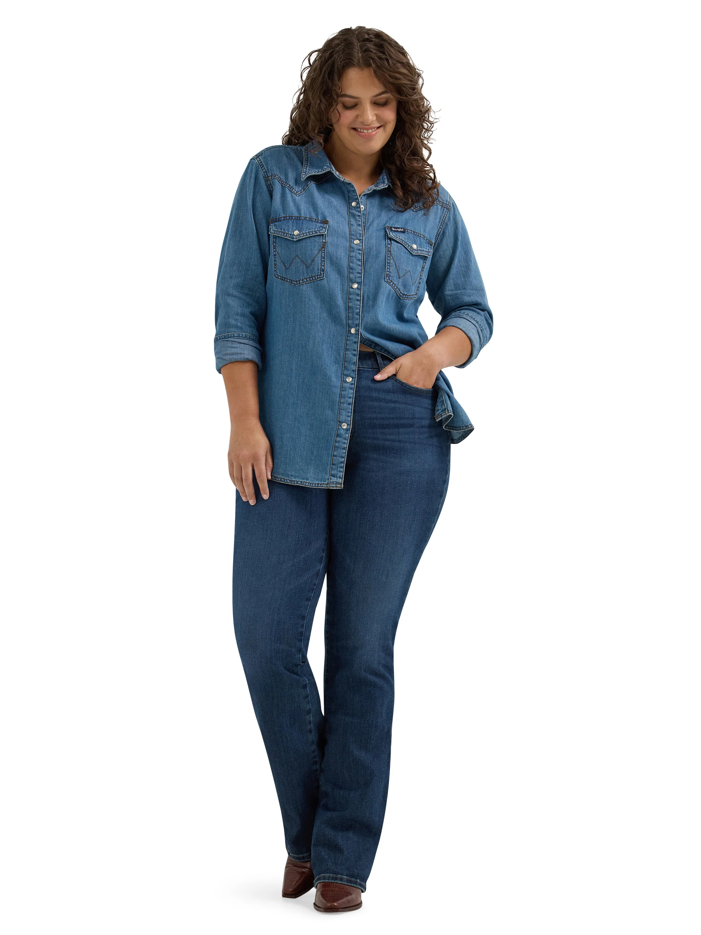 Women Wrangler Bespoke Lacey Jean 112359277 - Image 5