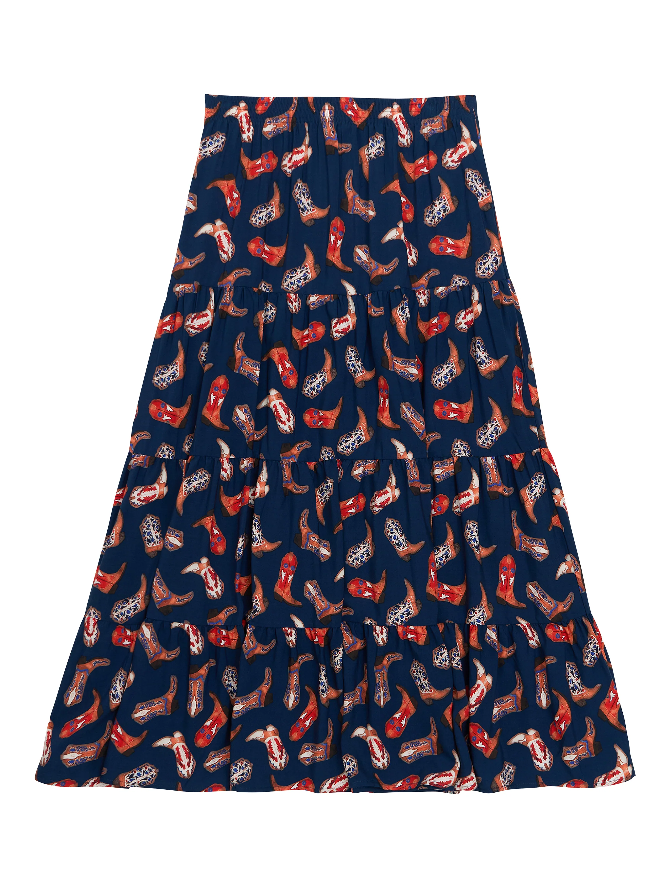 Women Wrangler Tiered Maxi Skirt 112379491 - Image 6